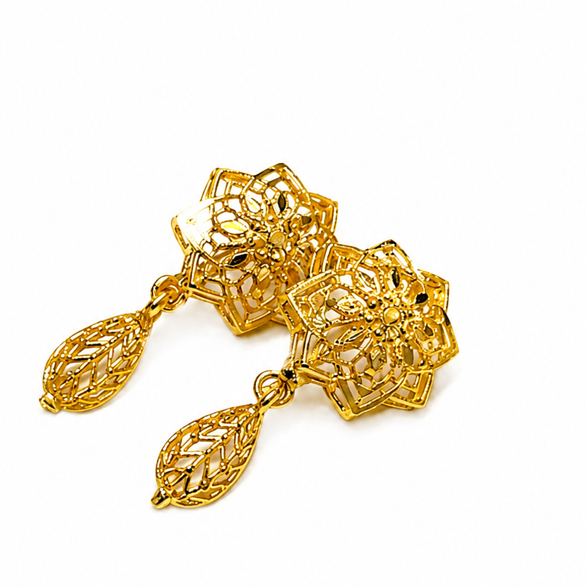 Artificial Gold Plated Necklace & Earrings