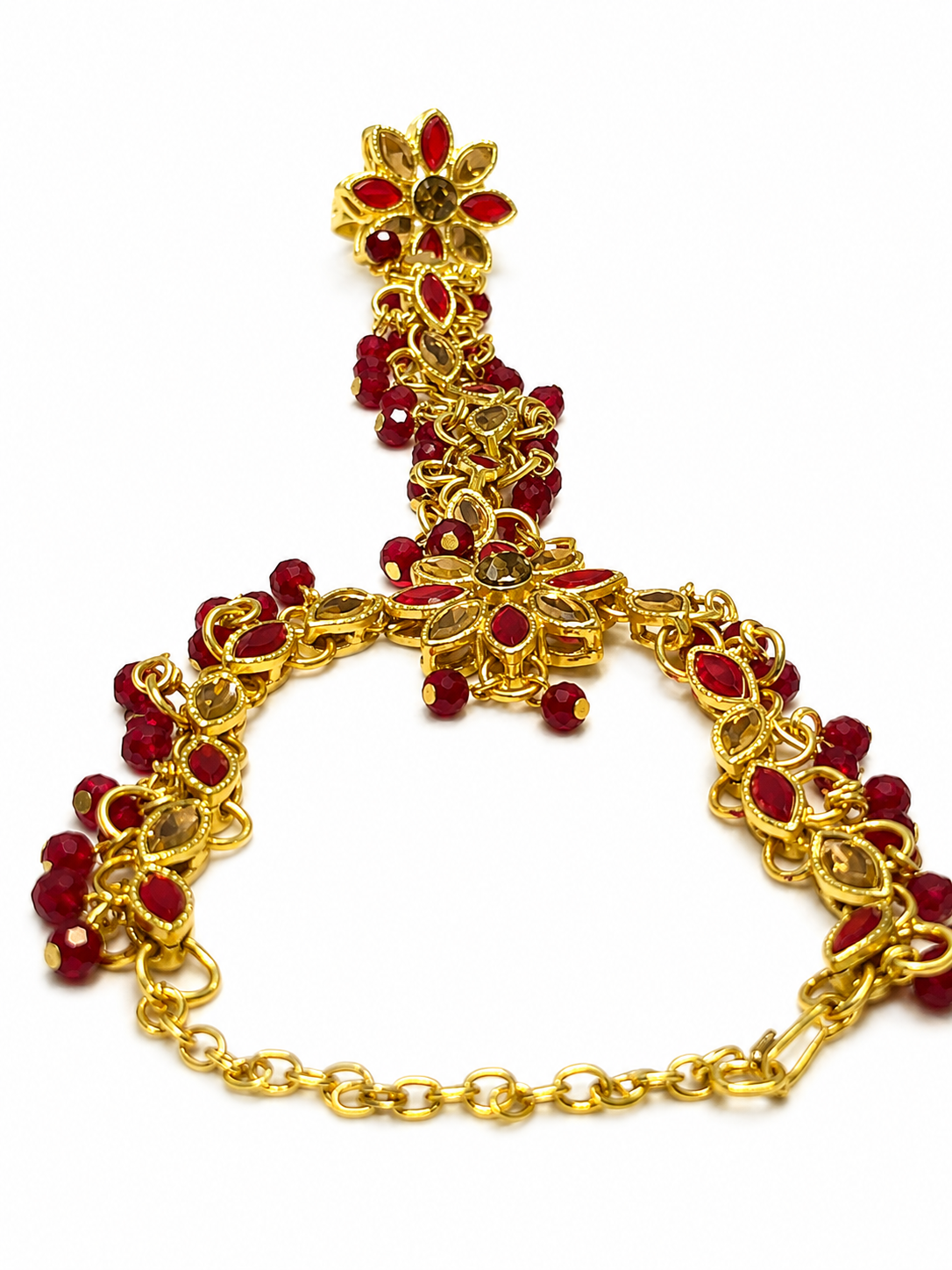 Kundan Bracelet With Ring