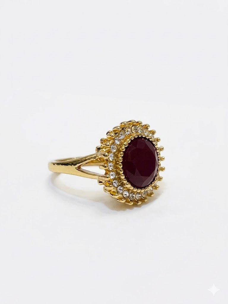 RING LUX-RED-GOLDEN