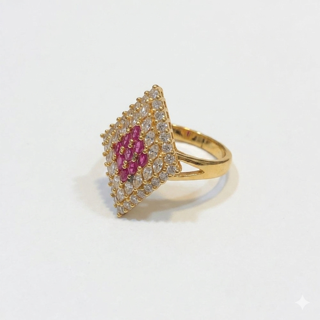 Zircon stones ring