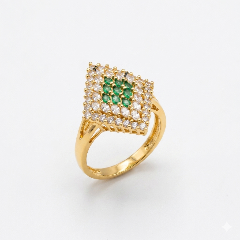 Zircon stones ring