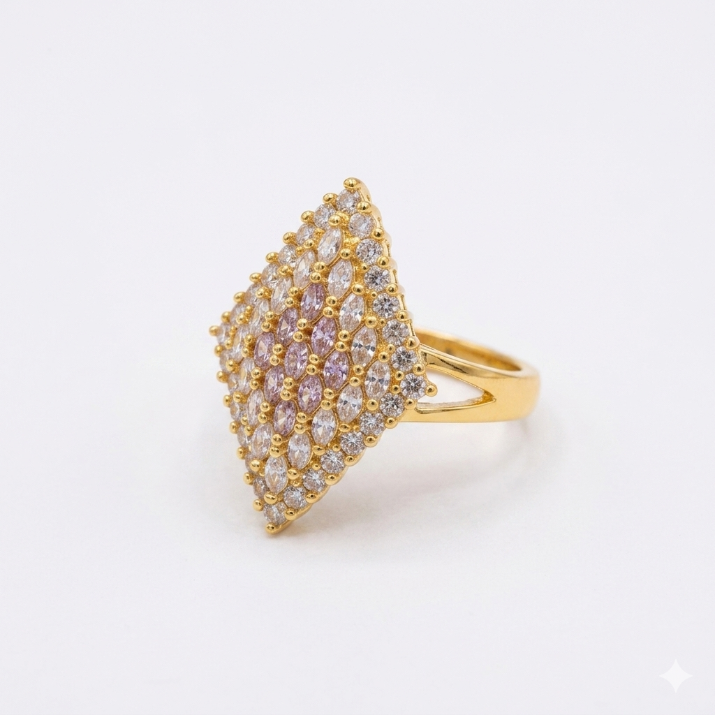 Zircon stones ring