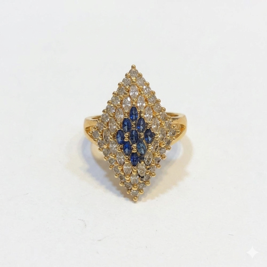 Zircon stones ring