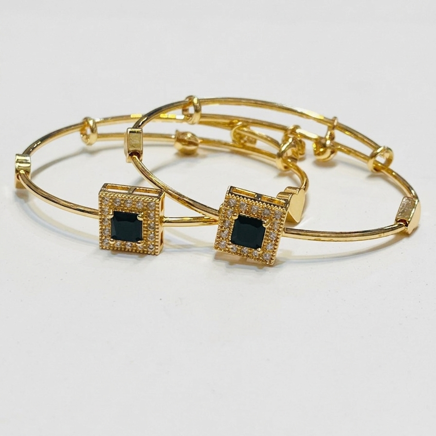 Elegant Gold-Tone Bangle Bracelets