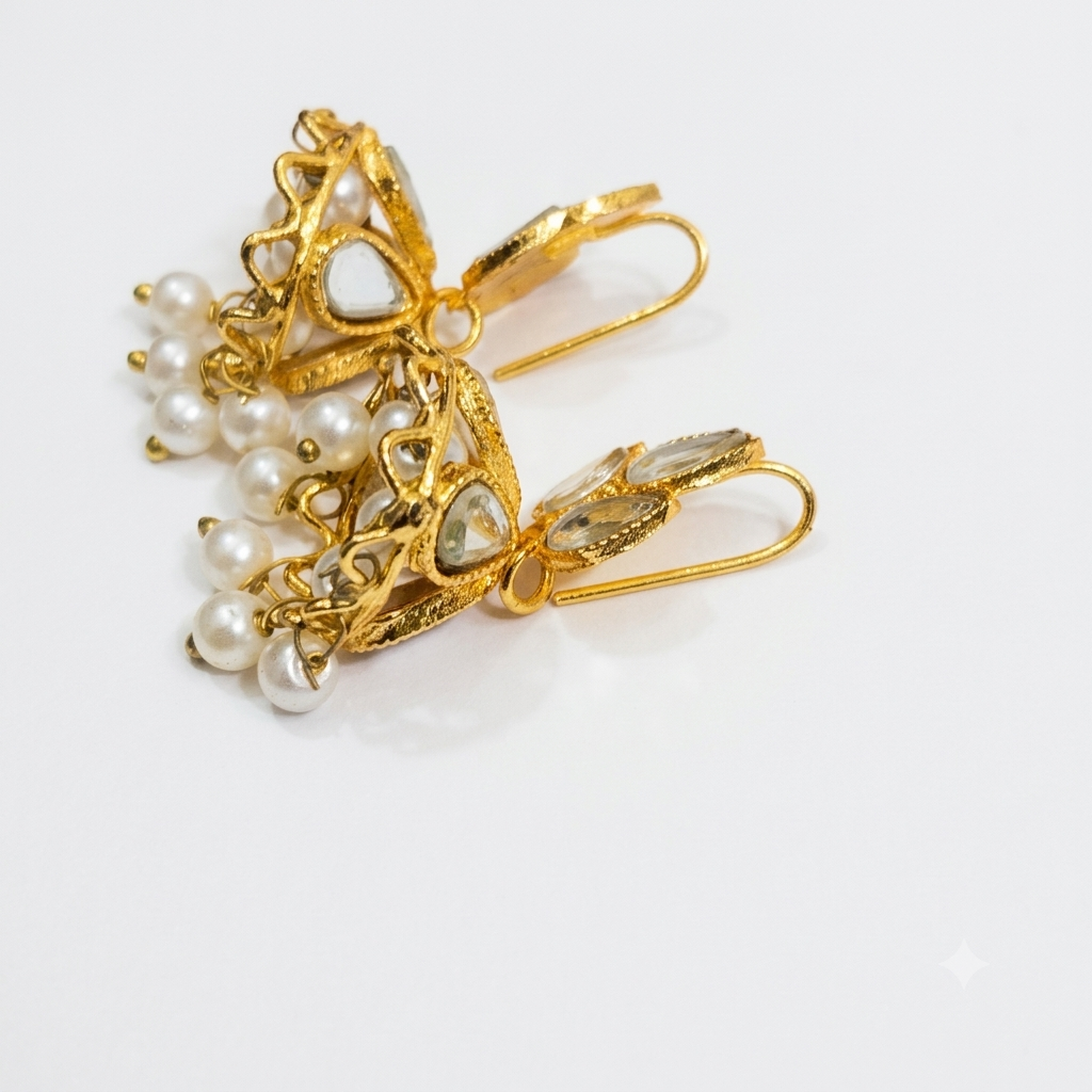 Kundan Jhumka Earrings