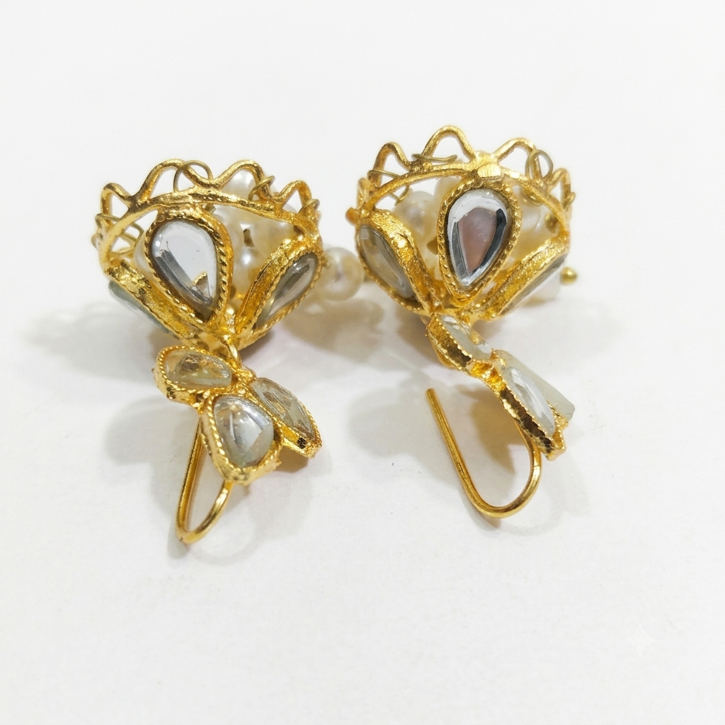 Kundan Jhumka Earrings