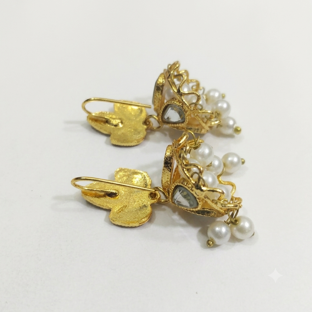Kundan Jhumka Earrings