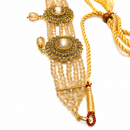 Choker Set with Jhumka Earrings & Bindiya | Kundan Style