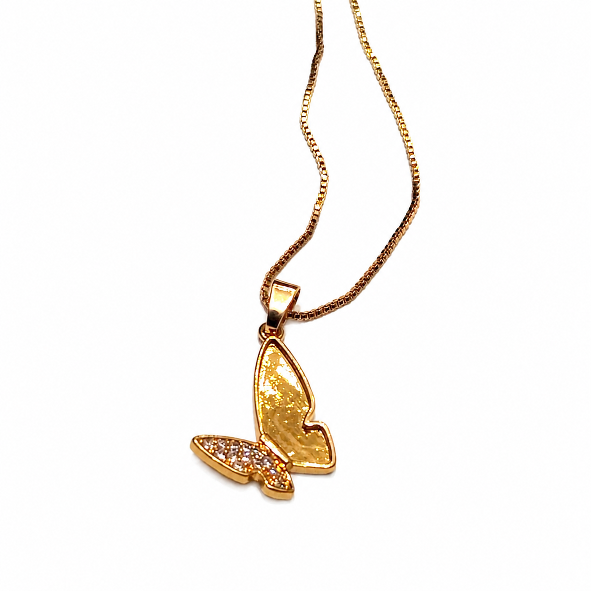 Butterfly Jewelry Set - Earrings & Pendant  Necklace