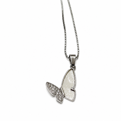 Butterfly Jewelry Set - Earrings & Pendant  Necklace