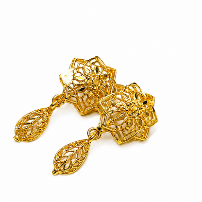 Artificial Gold Plated Necklace & Earrings