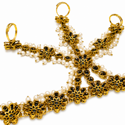 original feschi kundan hath phool back side 