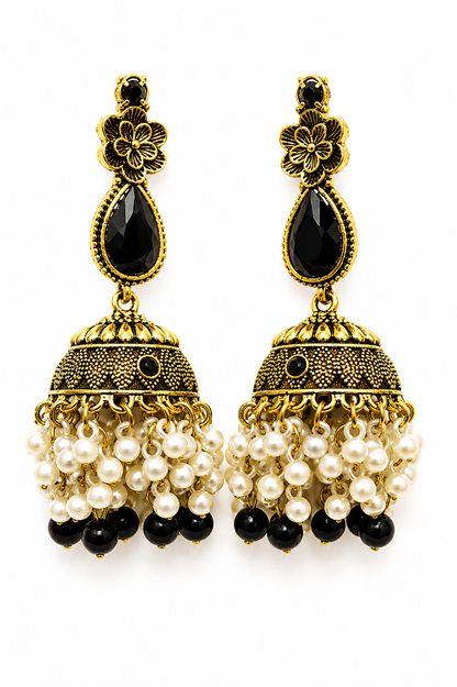 Traditional PEARL Jhumka Earrings