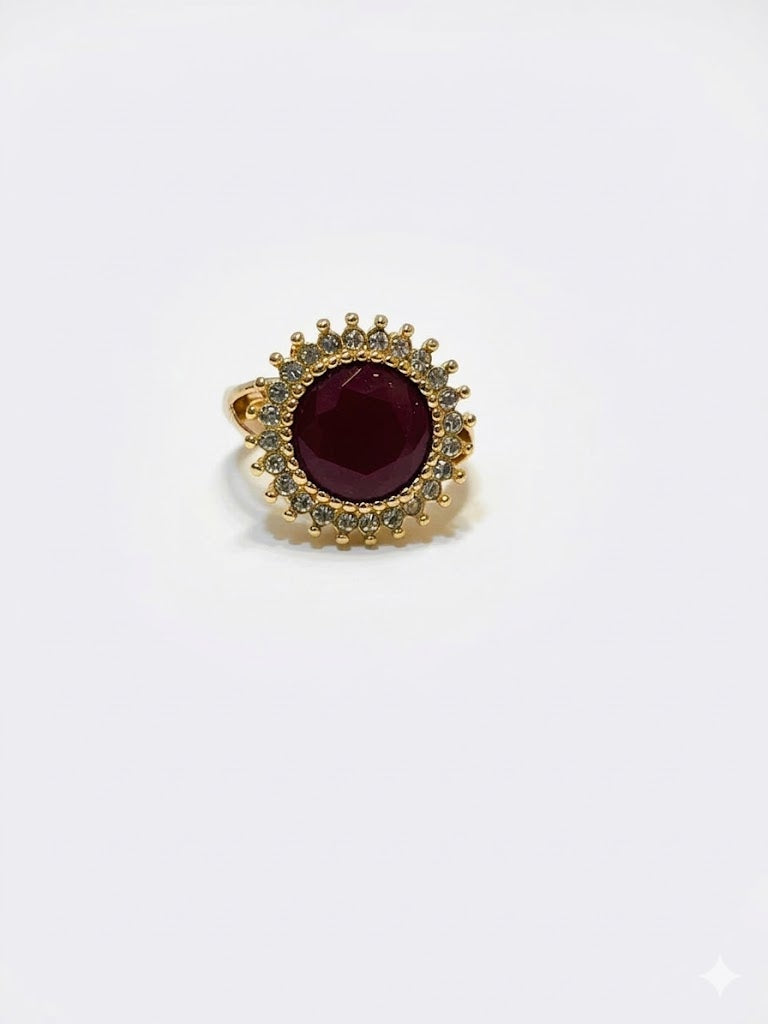 RING LUX-RED-GOLDEN