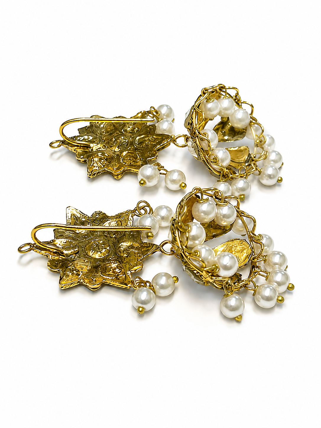 back side of Kundan jhumki