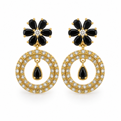 Flowers Stone Earings Tops