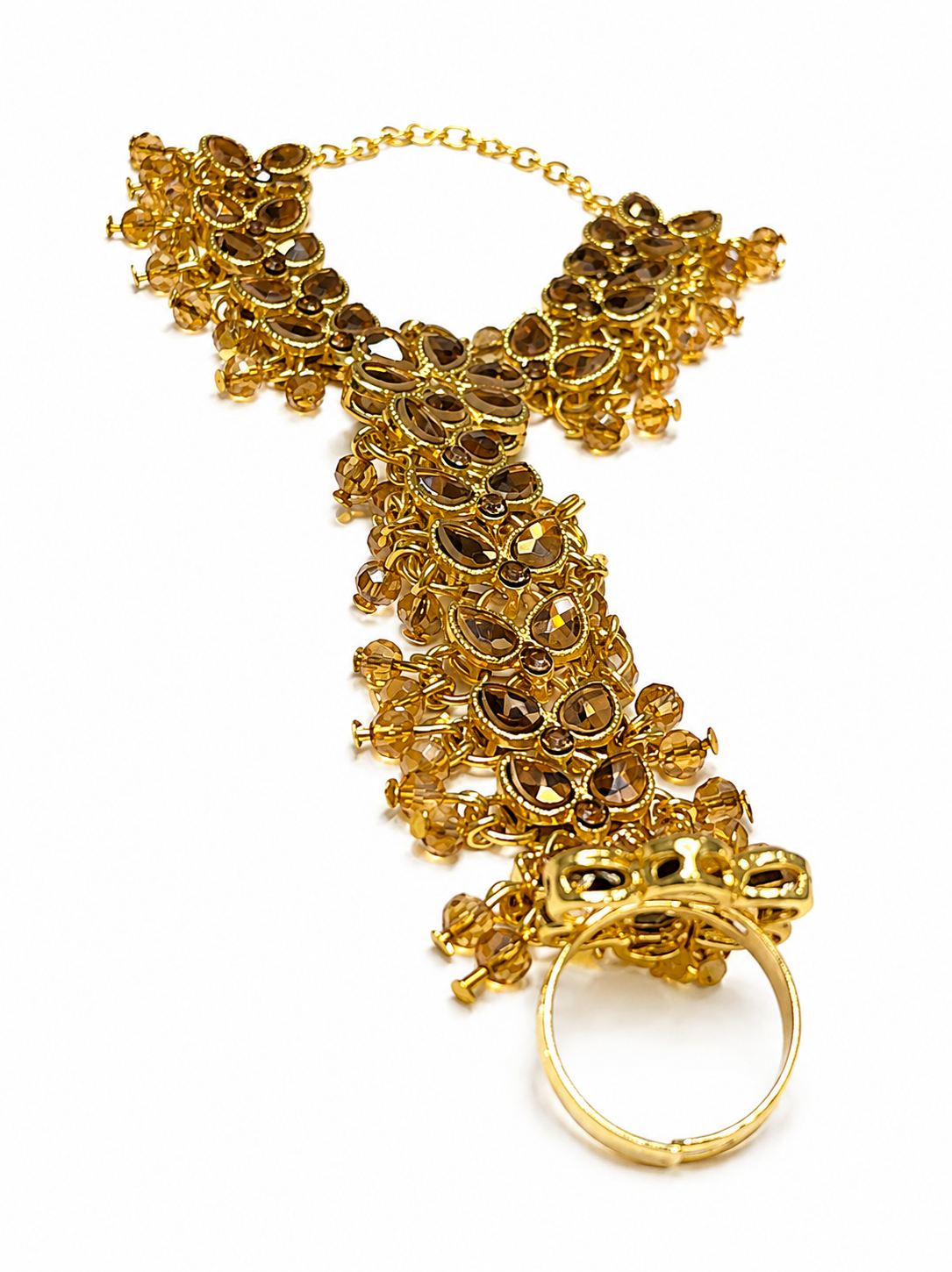 Kundan Bracelet With Ring