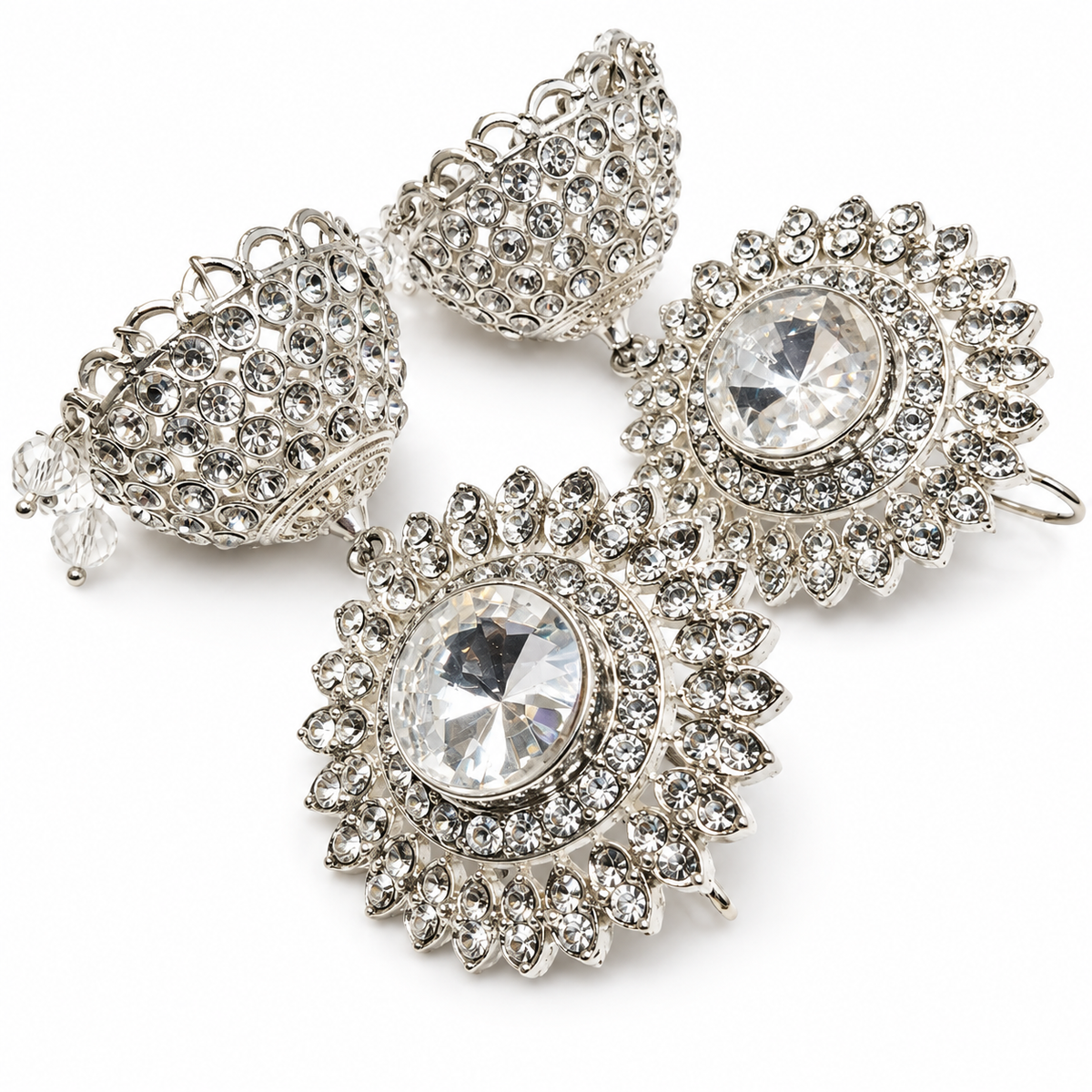 Choker Set with Jhumka Earrings & Bindiya | Kundan Style