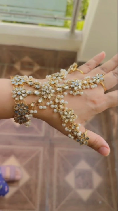 Premium Kundan Hath Phool | Traditional Hand Jewellery