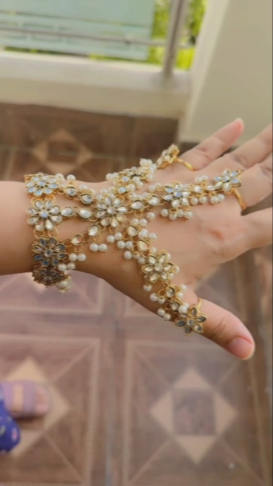 Premium Kundan Hath Phool | Traditional Hand Jewellery