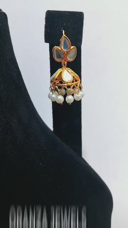 Kundan Jhumka Earrings